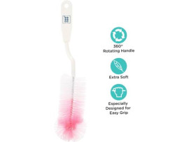 MeeMee Bottle and Nipple Cleaning Brush (Pink)  (Pink)